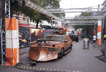 Zombie proof vehicle at GOGBOT 2016 Enschede